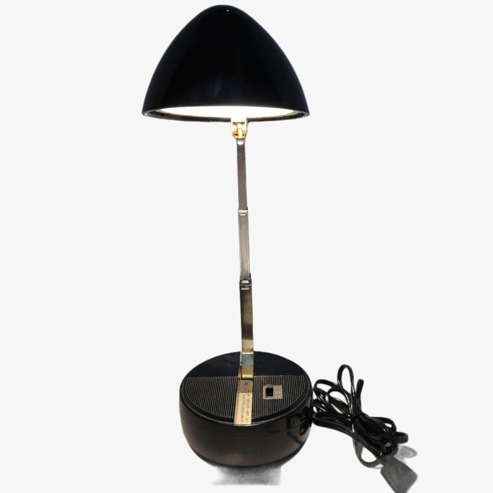 Vintage MCM 1960s Swan Lite BLACK by Hansen Egg